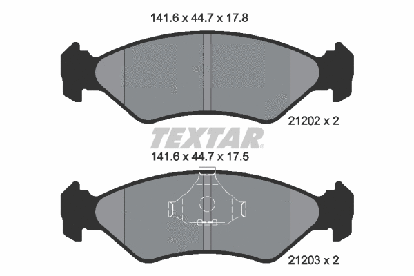Brake Pad Set, disc brake (2120203)