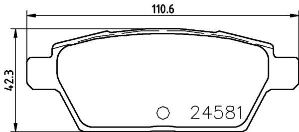 Brake Pad Set, disc brake (2458103)