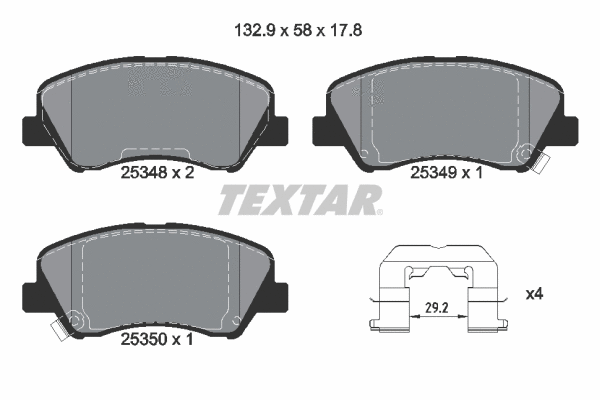 Brake Pad Set, disc brake (2534801)