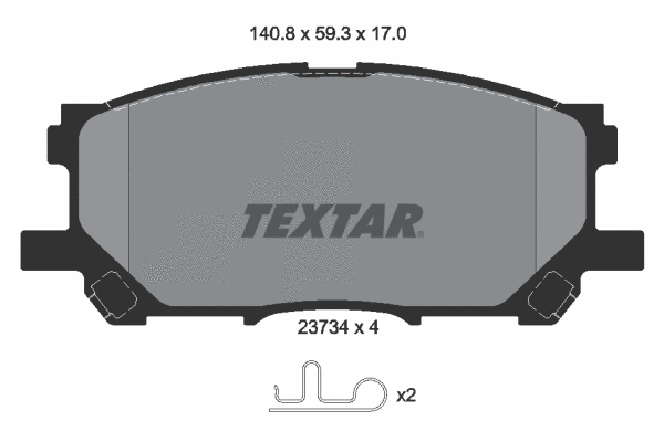 Brake Pad Set, disc brake (2373401)