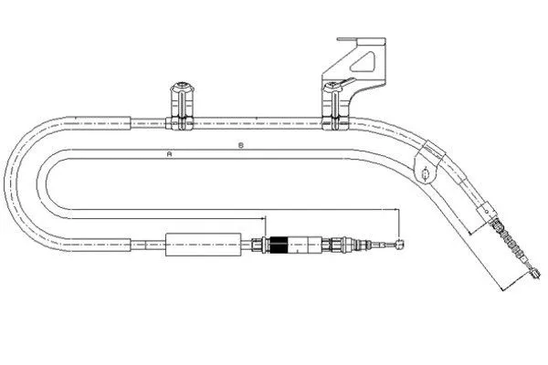 Cable Pull, parking brake (44006400)