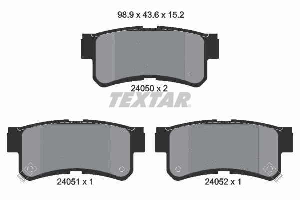 Brake Pad Set, disc brake (2405001)