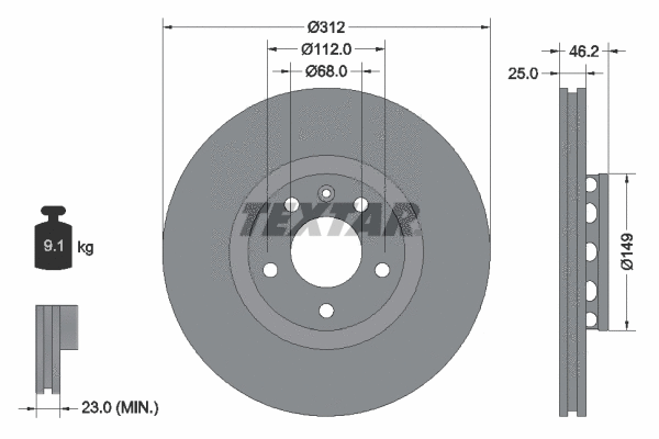 Brake Kit, disc brake (89012900)