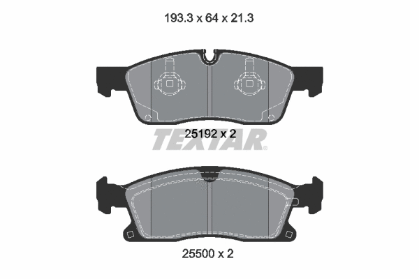 Brake Pad Set, disc brake (2519202)