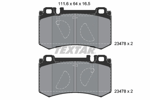 Brake Pad Set, disc brake (2347801)