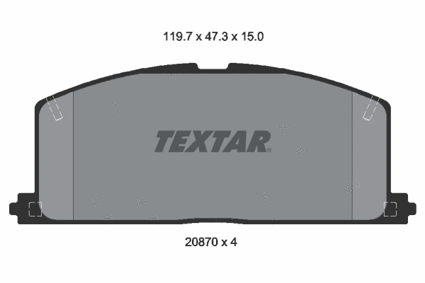 Brake Pad Set, disc brake (2087001)
