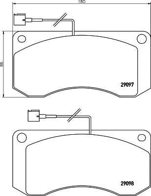 Brake Pad Set, disc brake (2909702)