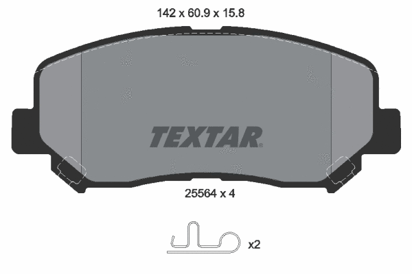 Brake Pad Set, disc brake (2556401)