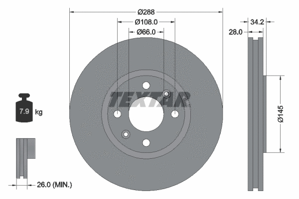 Brake Kit, disc brake (89014400)