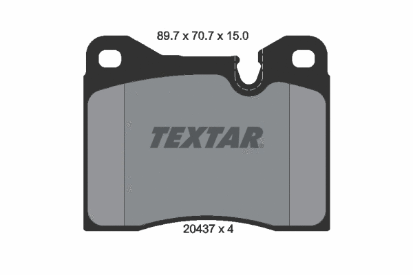 Brake Pad Set, disc brake (2043703)