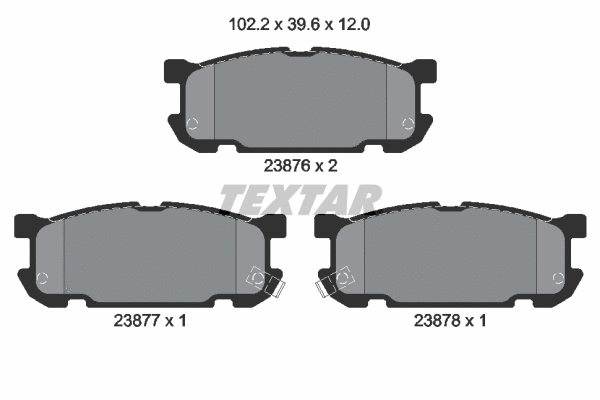 Brake Pad Set, disc brake (2387601)
