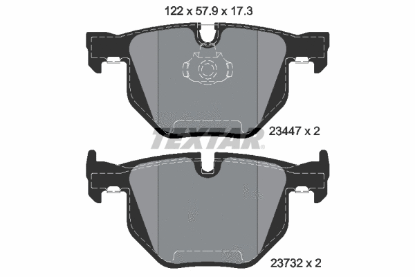 Brake Pad Set, disc brake (2344704)