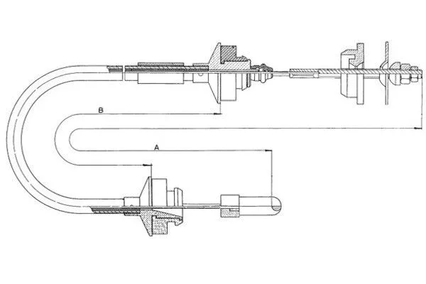 Cable Pull, clutch control (58009200)