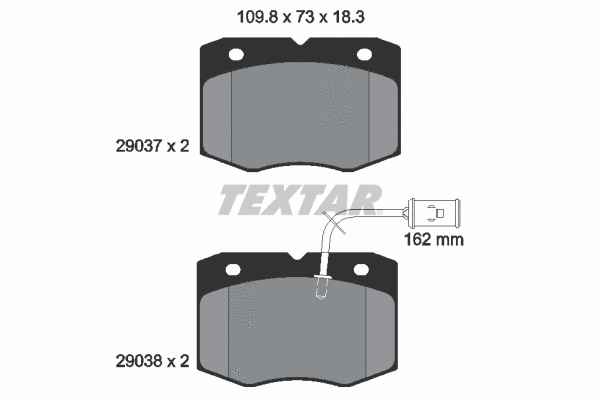 Brake Pad Set, disc brake (2903701)