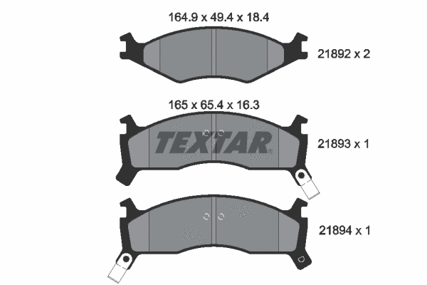 Brake Pad Set, disc brake (2189202)