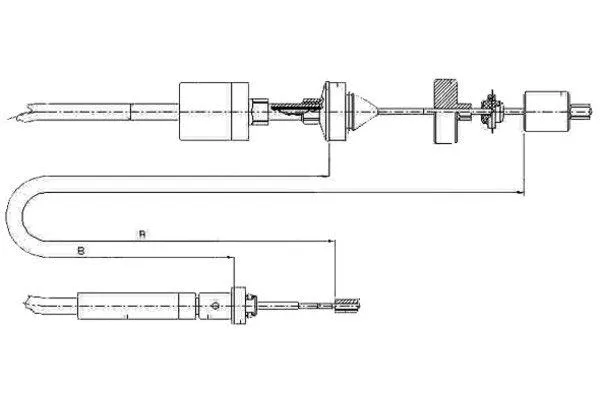 Cable Pull, clutch control (58012900)