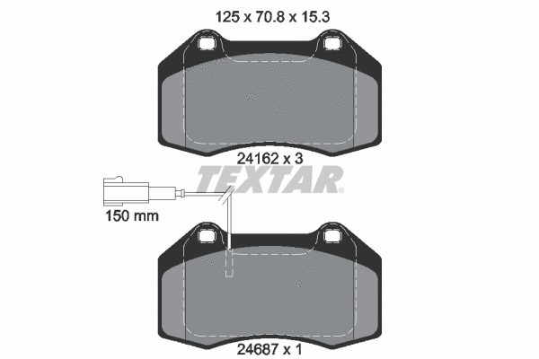 Brake Pad Set, disc brake (2416202)