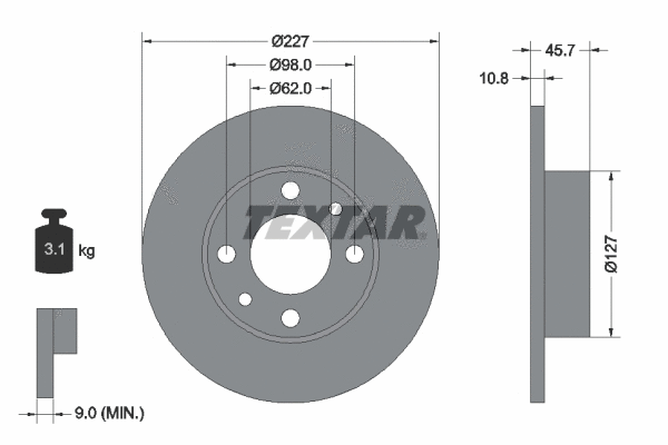 Brake Kit, disc brake (89009600)