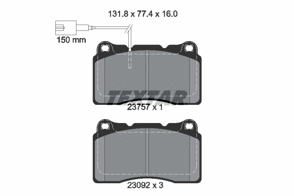 Brake Pad Set, disc brake (2375701)