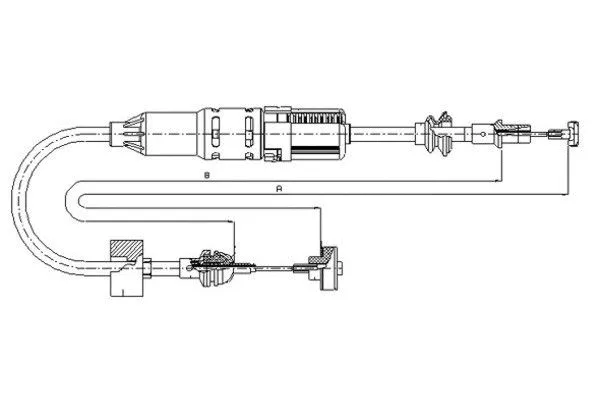 Cable Pull, clutch control (58002500)