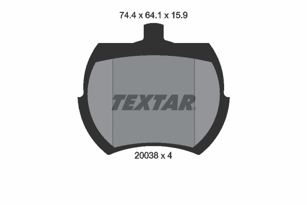 Brake Pad Set, disc brake (2003801)