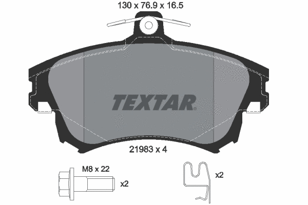 Brake Pad Set, disc brake (2198304)