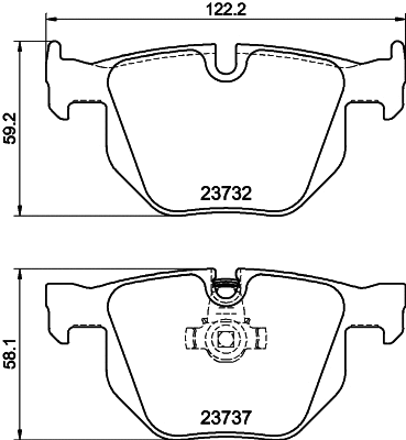 Brake Pad Set, disc brake (2373207)
