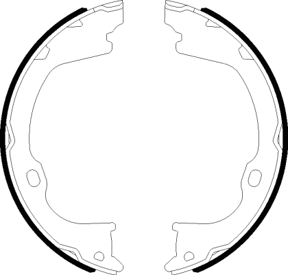 Brake Shoe Set, parking brake (91078500)