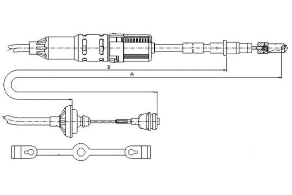 Cable Pull, clutch control (58002300)