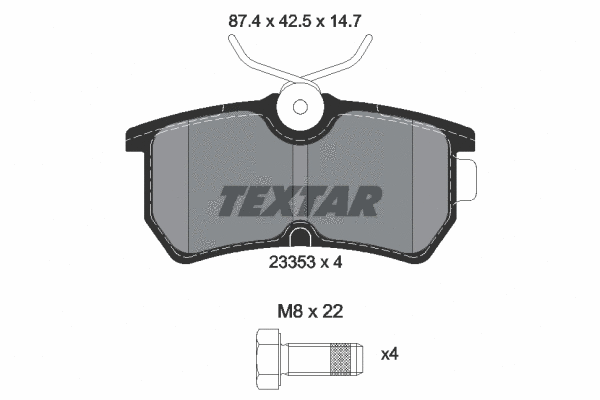Brake Pad Set, disc brake (2335301)