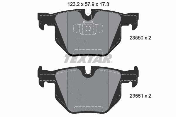 Brake Pad Set, disc brake (2355001)
