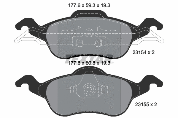 Brake Pad Set, disc brake (2315402)