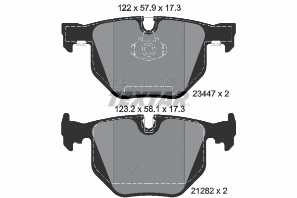 Brake Pad Set, disc brake (2344702)