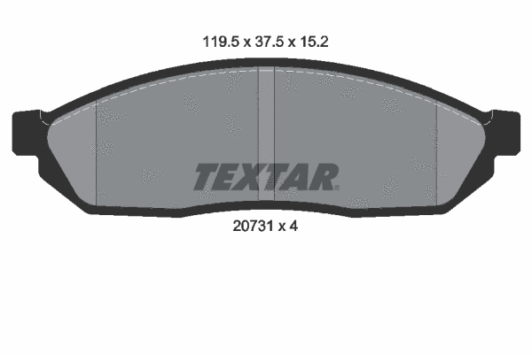 Brake Pad Set, disc brake (2073101)