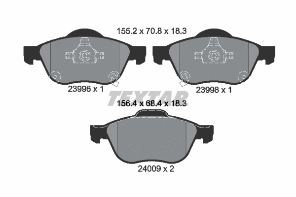 Brake Pad Set, disc brake (2399601)