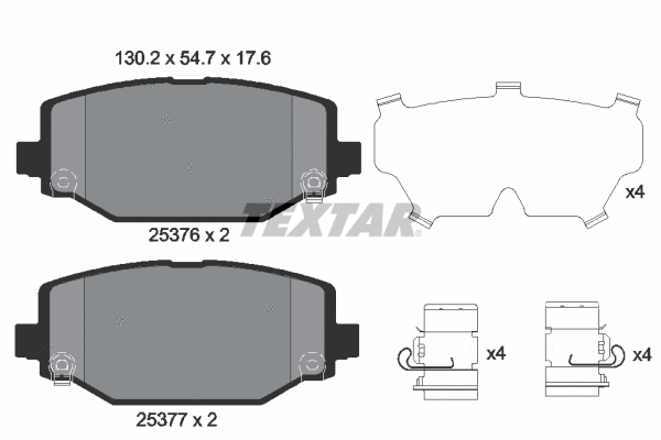 Brake Pad Set, disc brake (2537601)