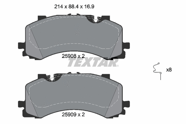Brake Pad Set, disc brake (2590801)