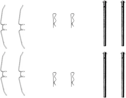 Accessory Kit, disc brake pad (82040000)