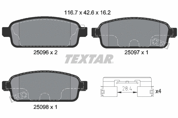 Brake Pad Set, disc brake (2509606)