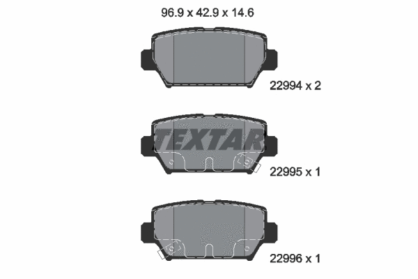Brake Pad Set, disc brake (2299401)