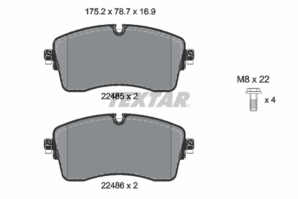 Brake Pad Set, disc brake (2248501)
