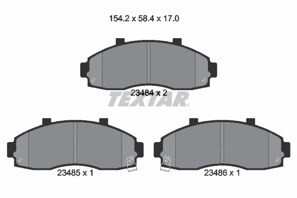 Brake Pad Set, disc brake (2348401)