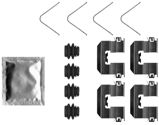 Accessory Kit, disc brake pad (82553500)