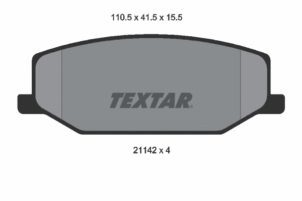 Brake Pad Set, disc brake (2114202)