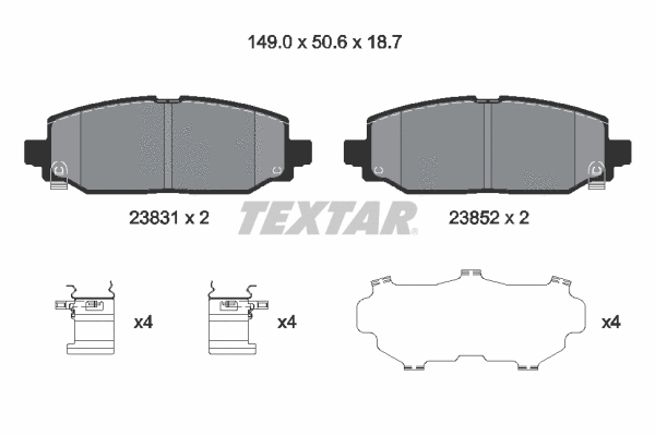 Brake Pad Set, disc brake (2383101)