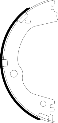 Brake Shoe Set, parking brake (91082500)