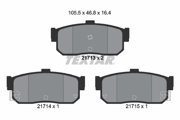 Brake Pad Set, disc brake (2171301)