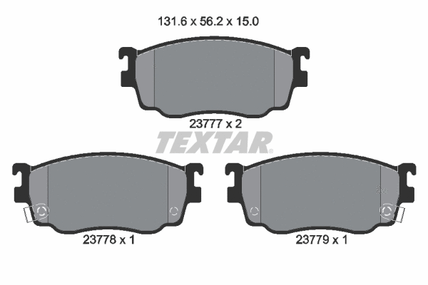 Brake Pad Set, disc brake (2377701)