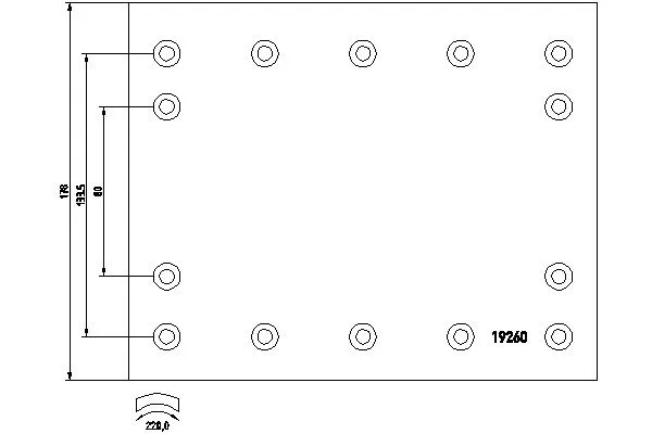 Brake Lining Kit, drum brake