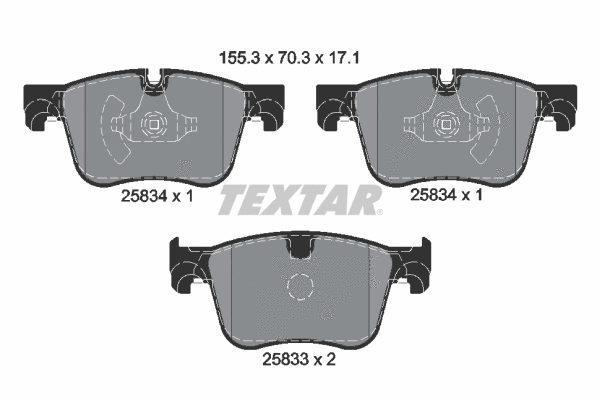 Brake Pad Set, disc brake (2583401)